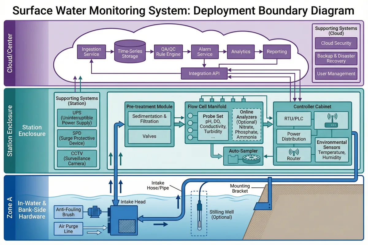 System Architecture Deployment Boundary Diagram