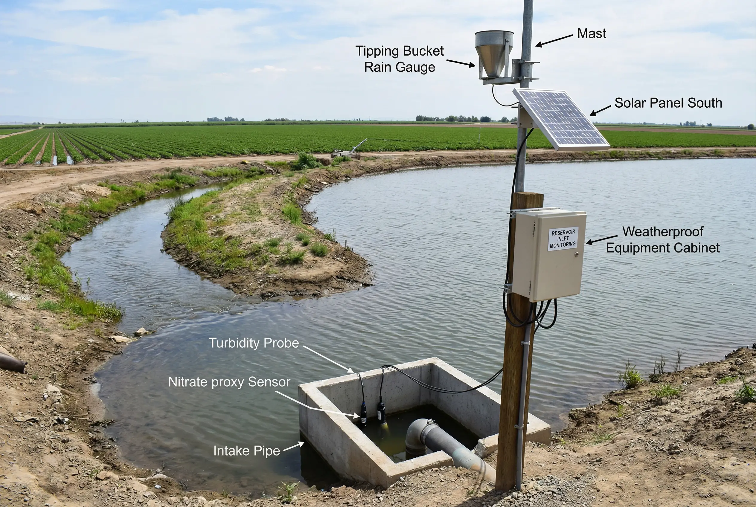 Agricultural Reservoir Inlet Monitoring Station